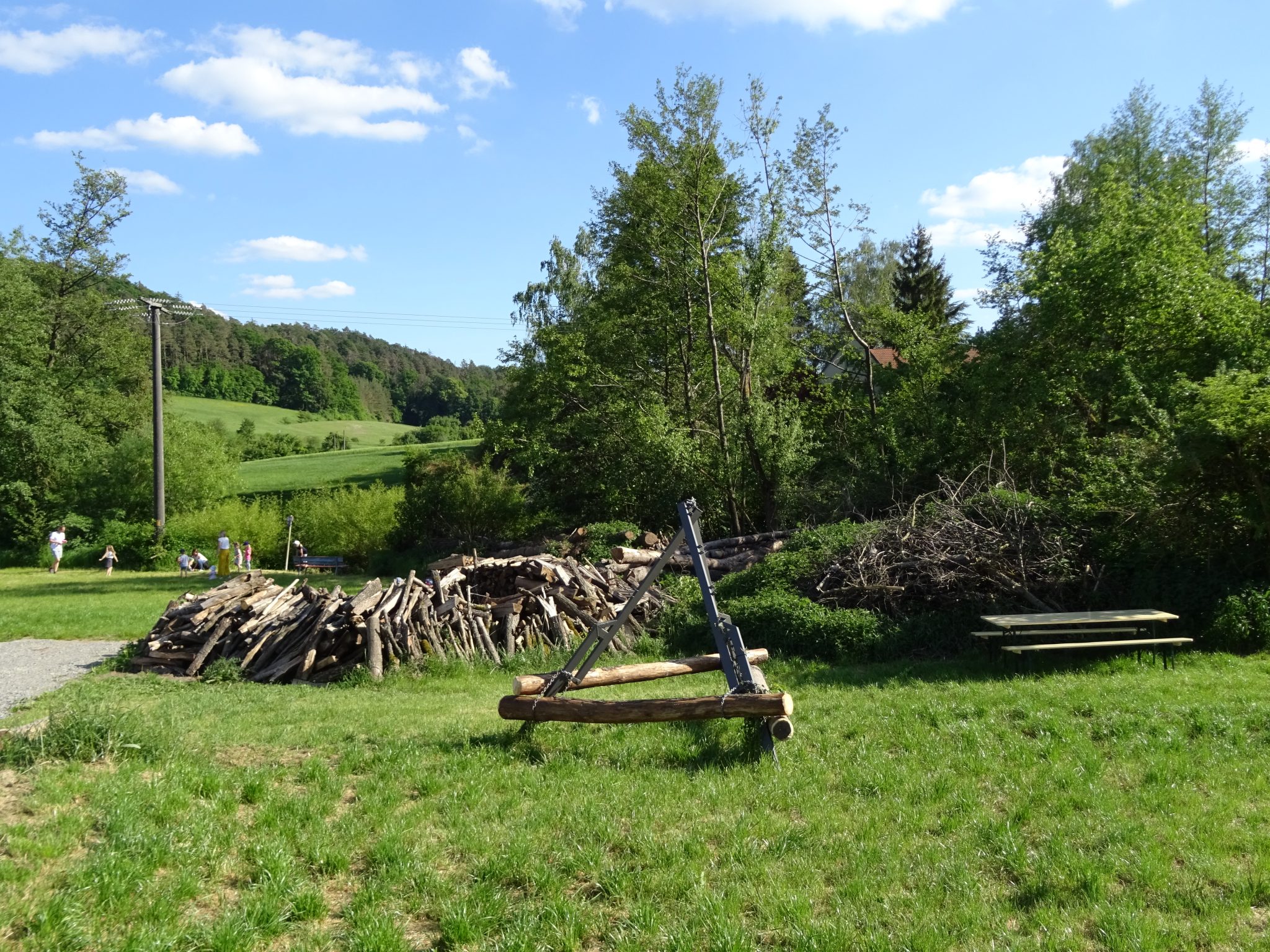 Romantische Feuerstelle